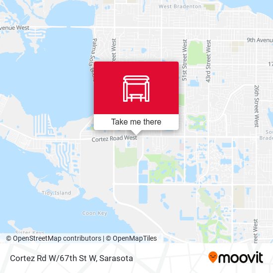 Cortez Rd W/67th St W map