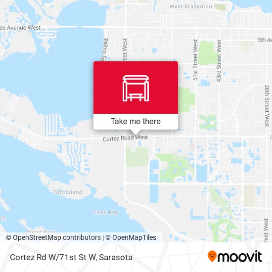 Cortez Rd W/71st St W map