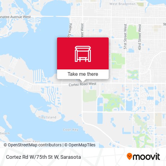 Cortez Rd W/75th St W map