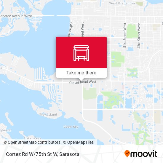 Cortez Rd W/75th St W map