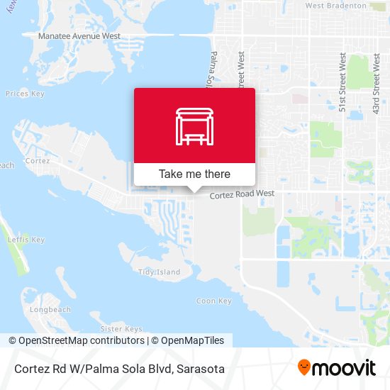 Cortez Rd W/Palma Sola Blvd map