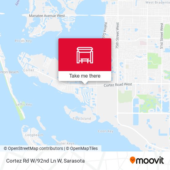 Cortez Rd W/92nd Ln W map