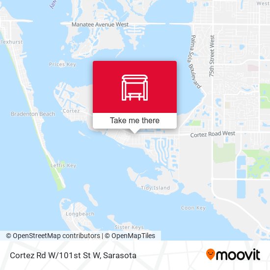 Cortez Rd W/101st St W map