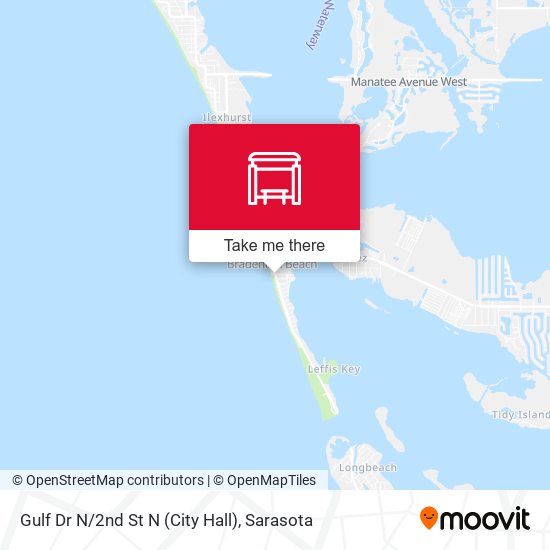 Gulf Dr N/2nd St N (City Hall) map
