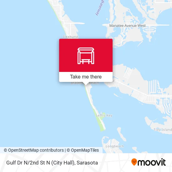 Gulf Dr N/2nd St N (City Hall) map