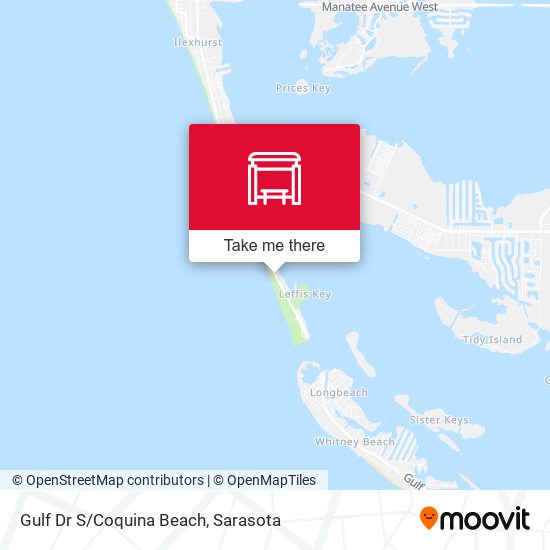 Gulf Dr S/Coquina Beach map