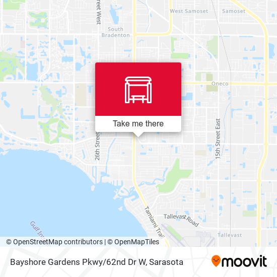 Bayshore Gardens Pkwy / 62nd Dr W map