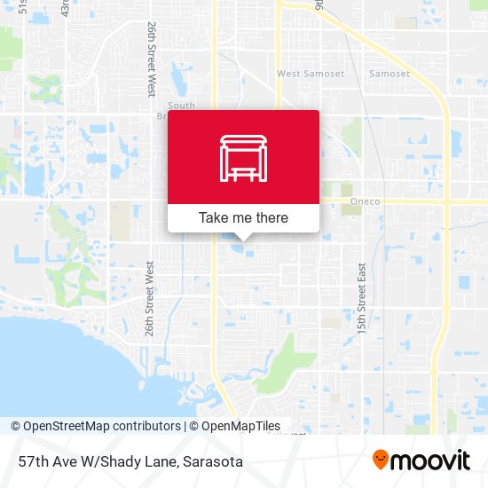 57th Ave W/Shady Lane map