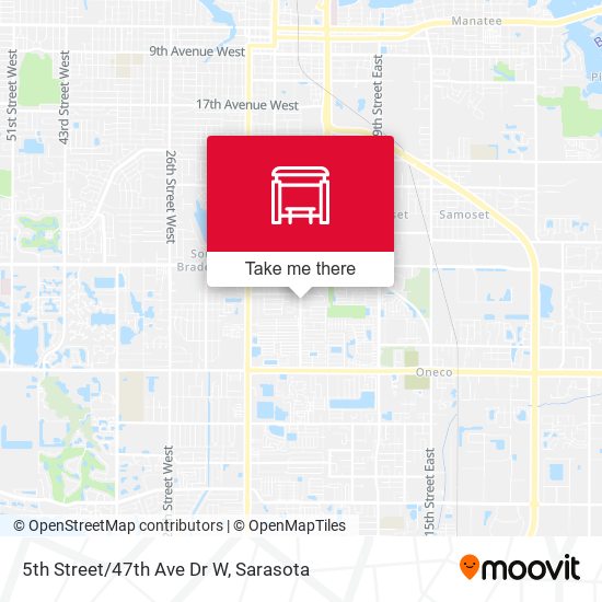 Mapa de 5th Street/47th Ave Dr W