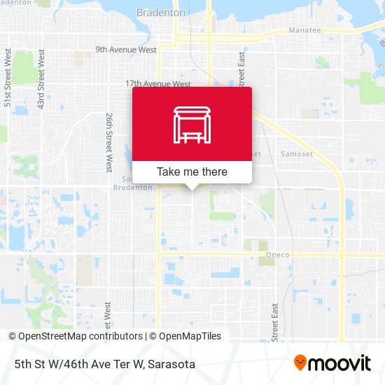 Mapa de 5th St W/46th Ave Ter W