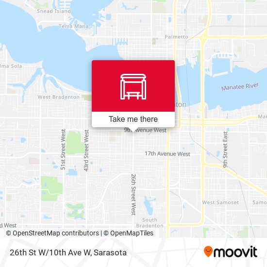 Mapa de 26th St W/10th Ave W