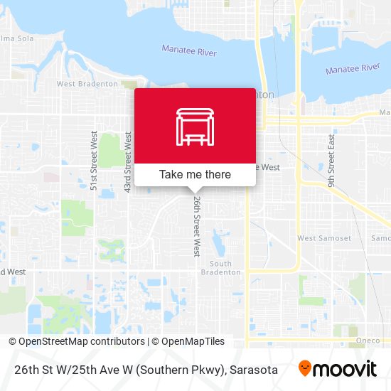 Mapa de 26th St W / 25th Ave W (Southern Pkwy)
