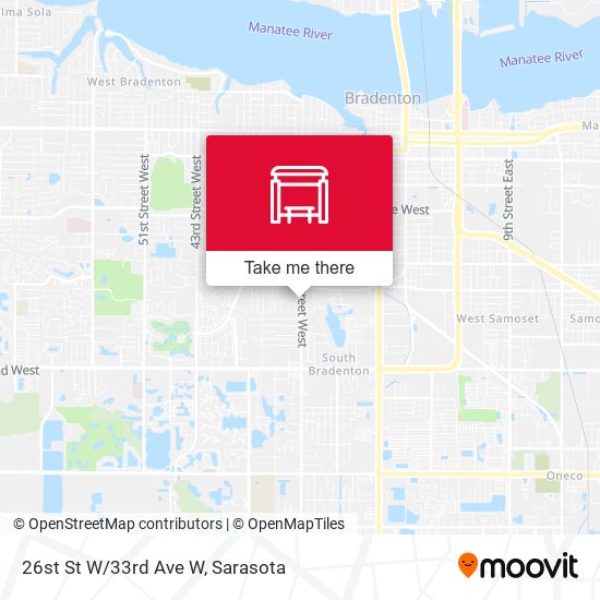 26st St W/33rd Ave W map