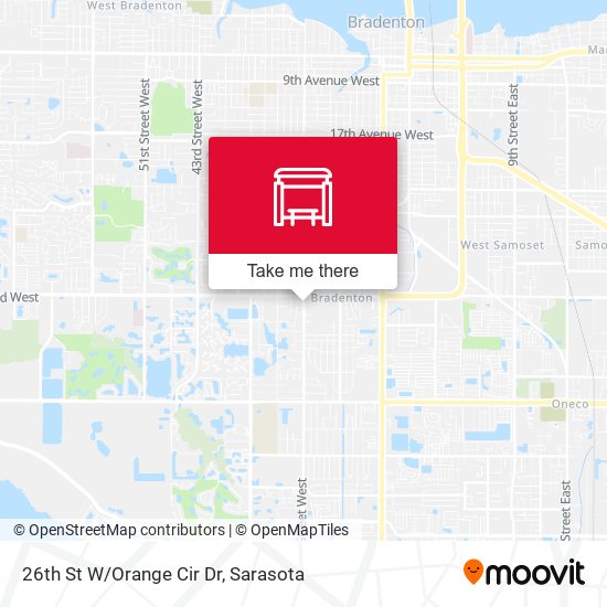 26th St W/Orange Cir Dr map
