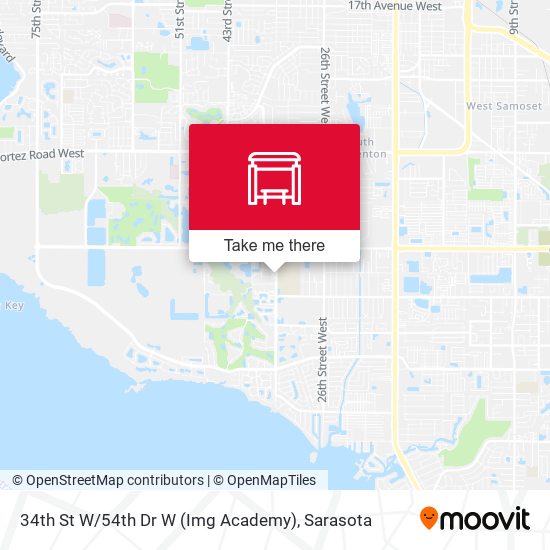 Mapa de 34th St W / 54th Dr W (Img Academy)