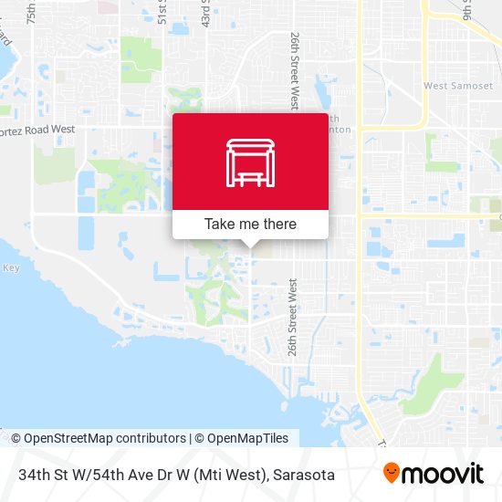 34th St W / 54th Ave Dr W (Mti West) map