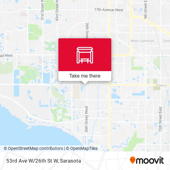 53rd Ave W/26th St W map