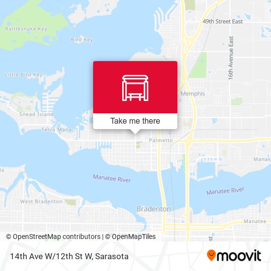 Mapa de 14th Ave W/12th St W