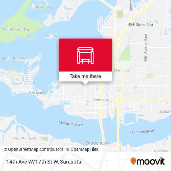 Mapa de 14th Ave W/17th St W