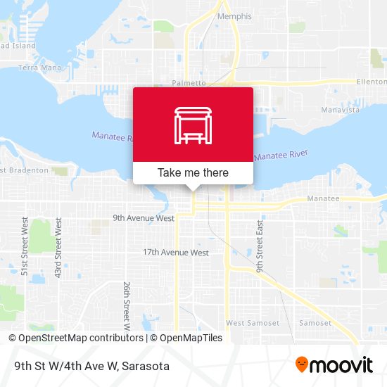 Mapa de 9th St W/4th Ave W