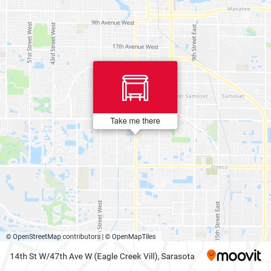 14th St W / 47th Ave W (Eagle Creek Vill) map