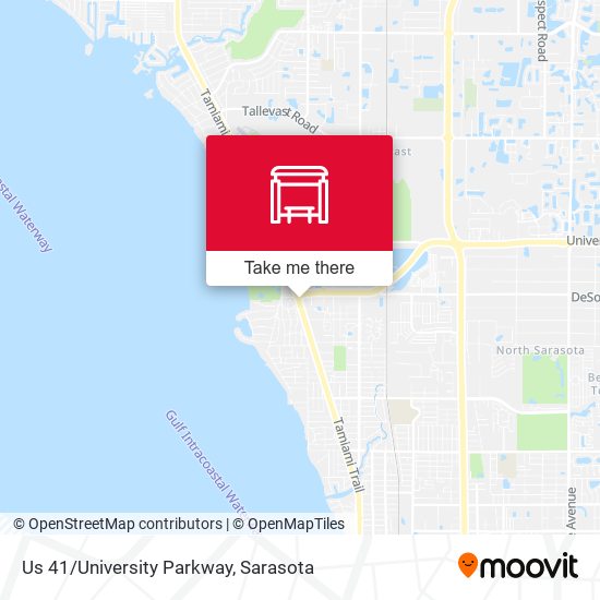 Us 41/University Parkway map