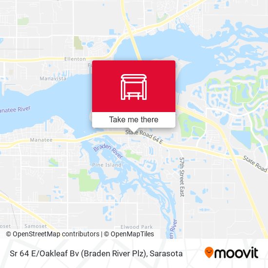 Mapa de Sr 64 E / Oakleaf Bv (Braden River Plz)