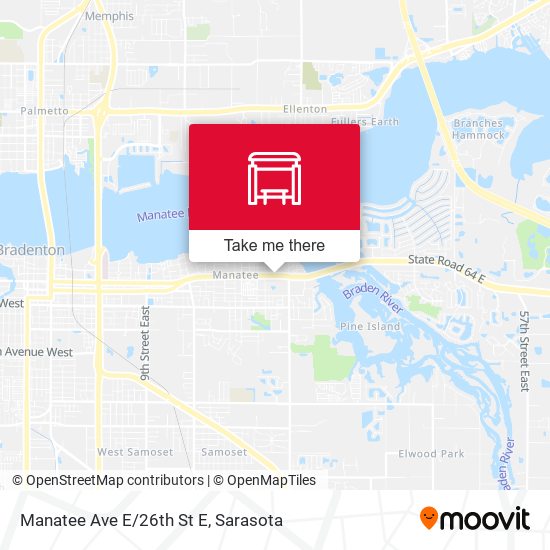 Mapa de Manatee Ave E/26th St E