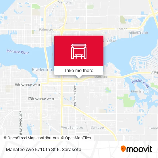 Mapa de Manatee Ave E/10th St E
