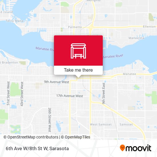 Mapa de 6th Ave W/8th St W