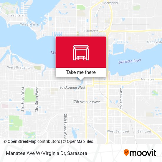 Manatee Ave W/Virginia Dr map