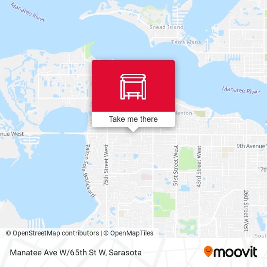 Mapa de Manatee Ave W/65th St W