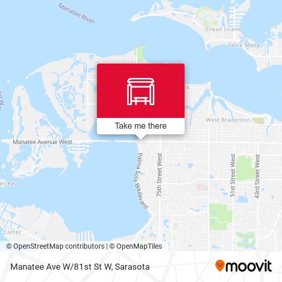 Mapa de Manatee Ave W/81st St W