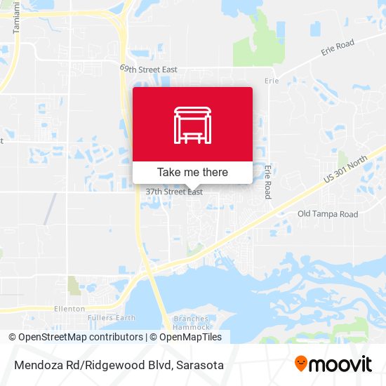 Mendoza Rd/Ridgewood Blvd map