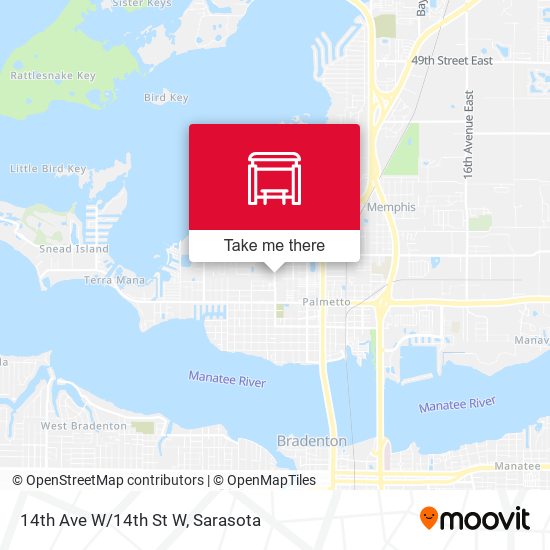 Mapa de 14th Ave W/14th St W