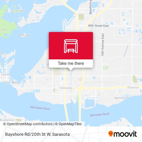 Mapa de Bayshore Rd/20th St W