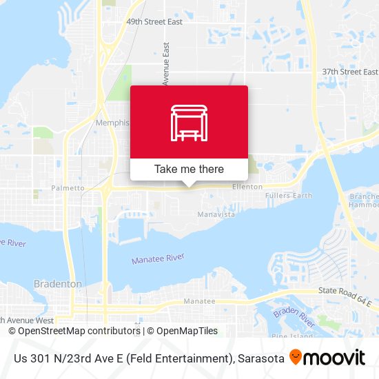 Us 301 N / 23rd Ave E (Feld Entertainment) map
