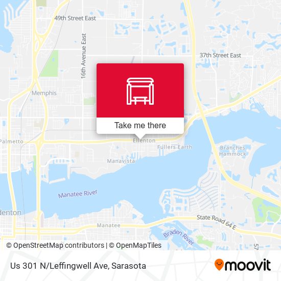 Us 301 N/Leffingwell Ave map