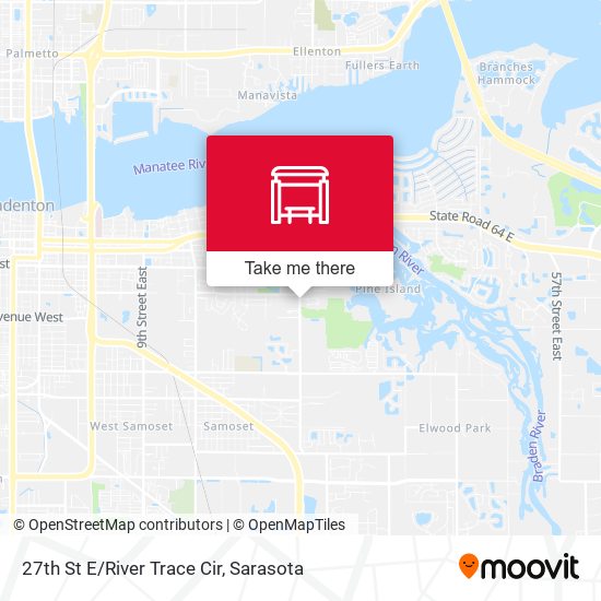 27th St E/River Trace Cir map
