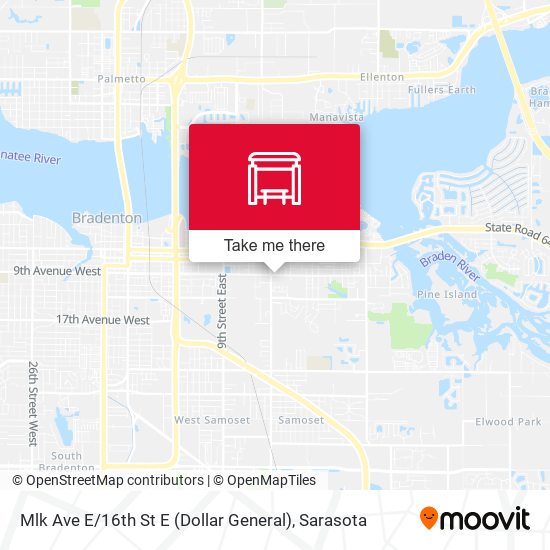 Mapa de Mlk Ave E / 16th St E (Dollar General)