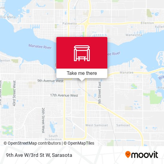 Mapa de 9th Ave W/3rd St W