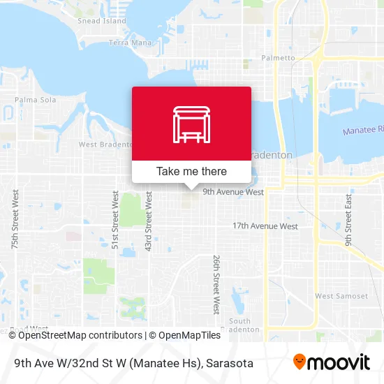 9th Ave W / 32nd St W (Manatee Hs) map