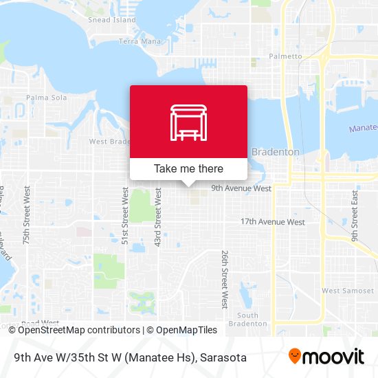 Mapa de 9th Ave W / 35th St W (Manatee Hs)