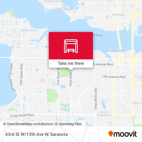Mapa de 43rd St W/13th Ave W
