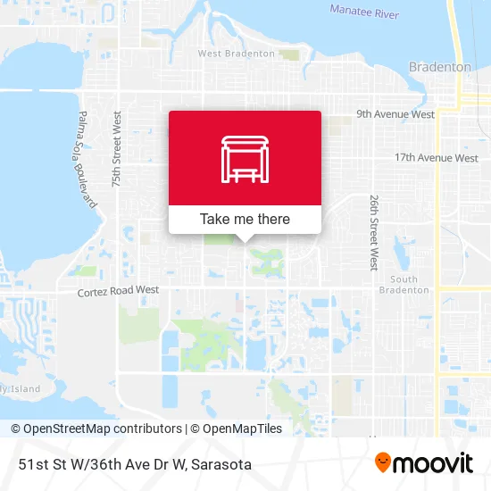 51st St W/36th Ave Dr W map