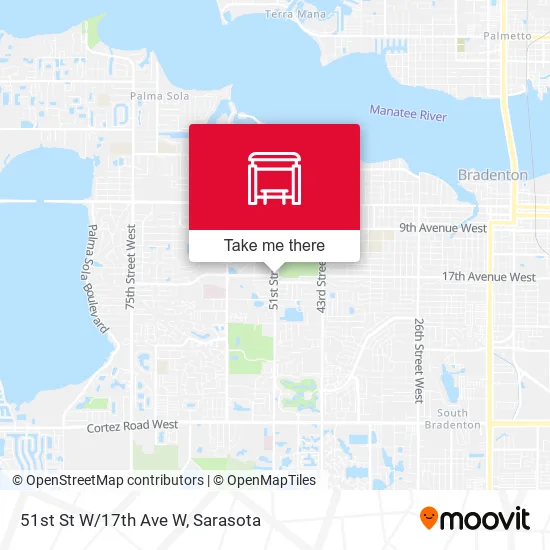 51st St W/17th Ave W map