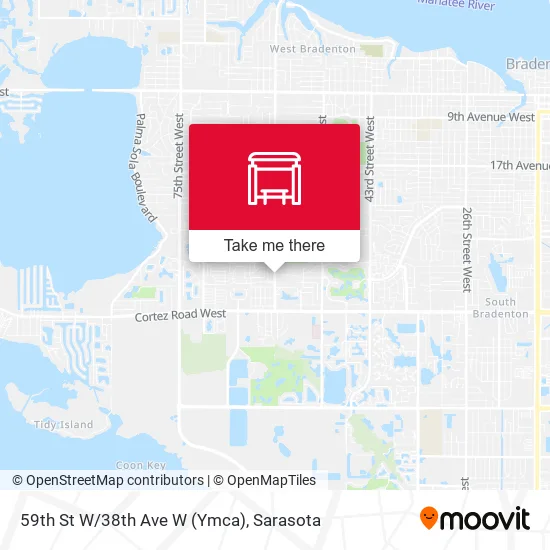 59th St W/38th Ave W (Ymca) map