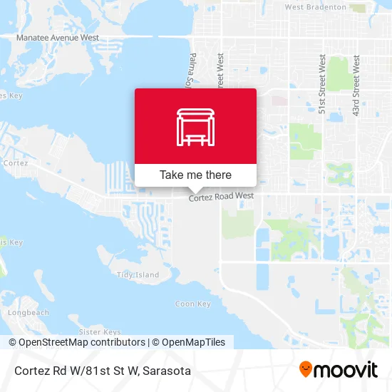 Cortez Rd W/81st St W map