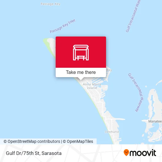Gulf Dr/75th St map