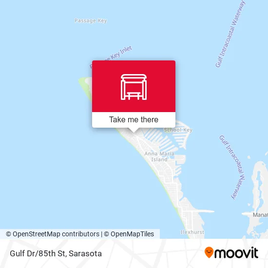Gulf Dr/85th St map